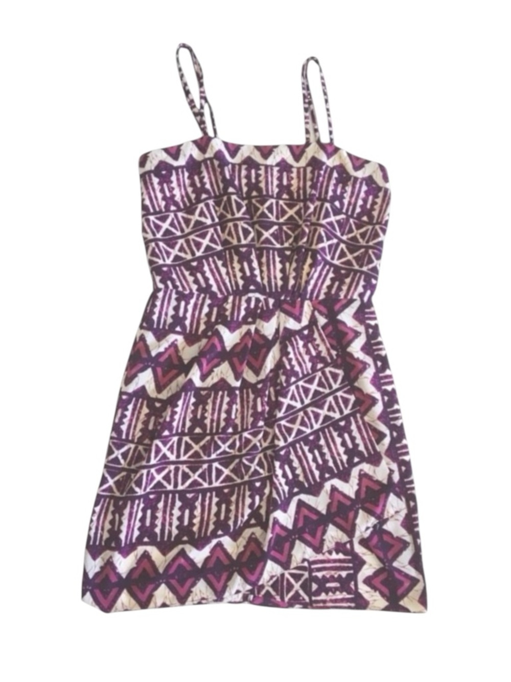 Yoana Baraschi x Anthropologie  Tribal Print Faux Wrap Mini Dress  Pink Red 8 - Picture 5 of 16